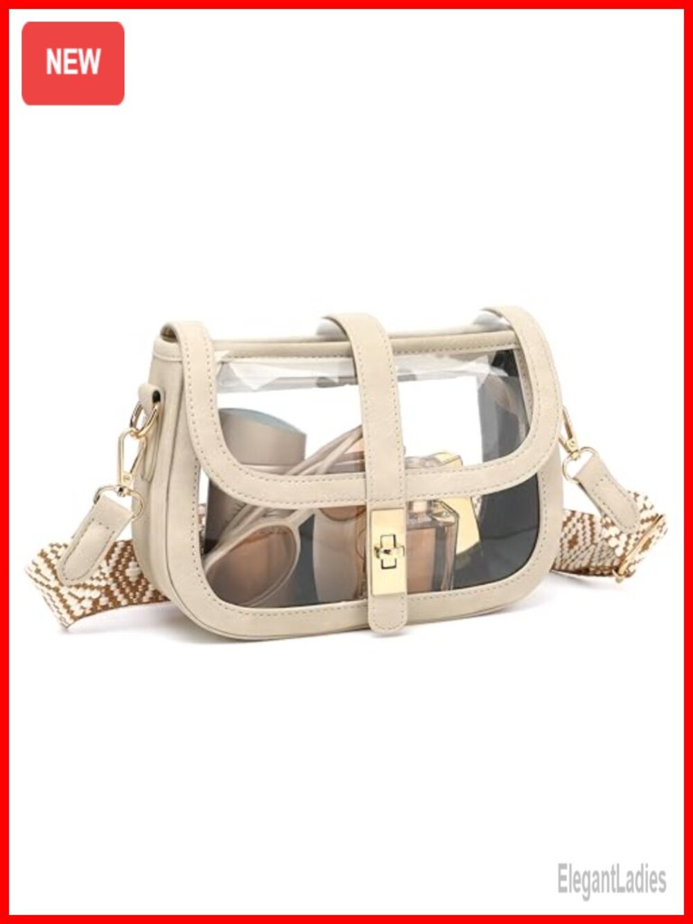 Clear Stadium Approved Crossbody Bag Women PVC